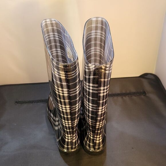 ASGARD WOMEN'S MID CALF RAIN PRINTED WATERPROOF RUBBER BOOTS - Picture 7 of 16